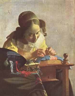 Jan Vermeer The Lacemaker (mk08) oil painting picture